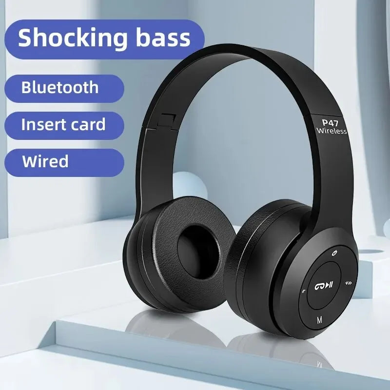P47 Bluetooth Headset | Wireless, Noise Canceling for iPhone & Samsung