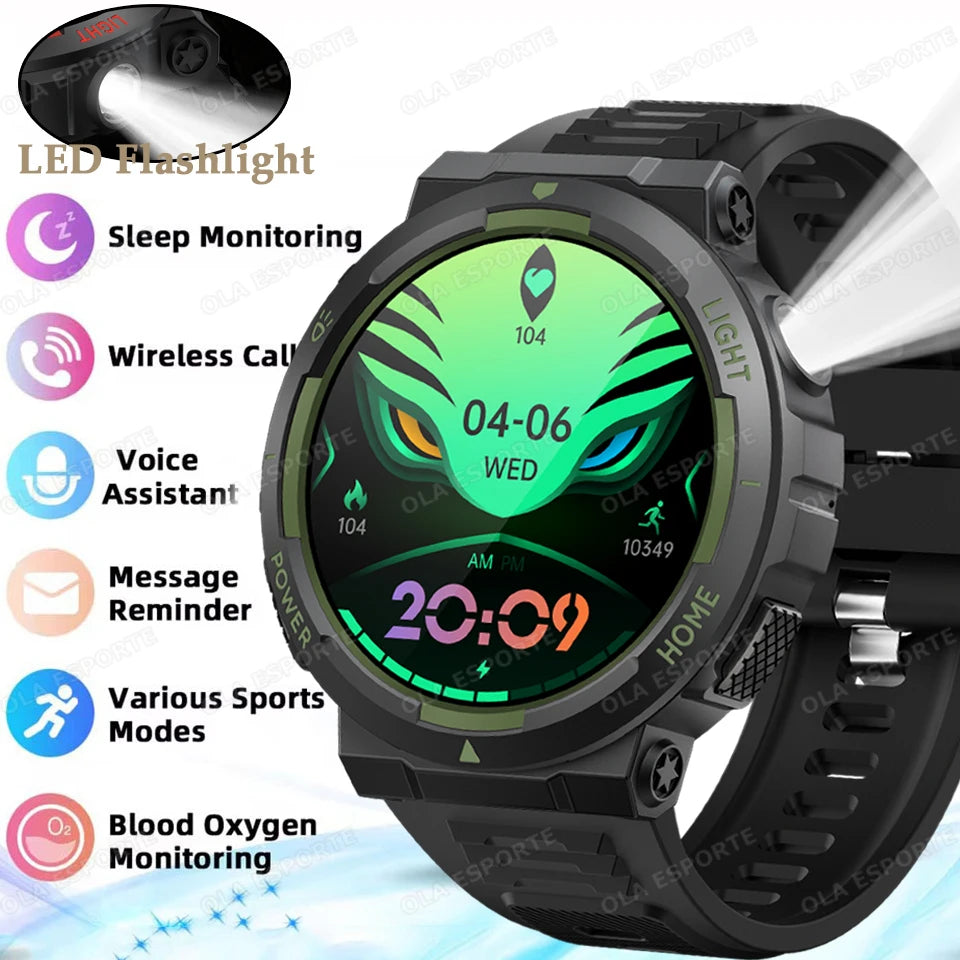 Swimming Smartwatch | 30M Waterproof, Flashlight & Fitness Tracker