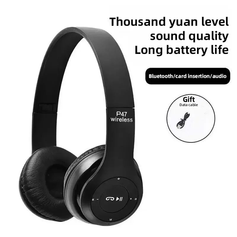 P47 Bluetooth Headset | Wireless, Noise Canceling for iPhone & Samsung