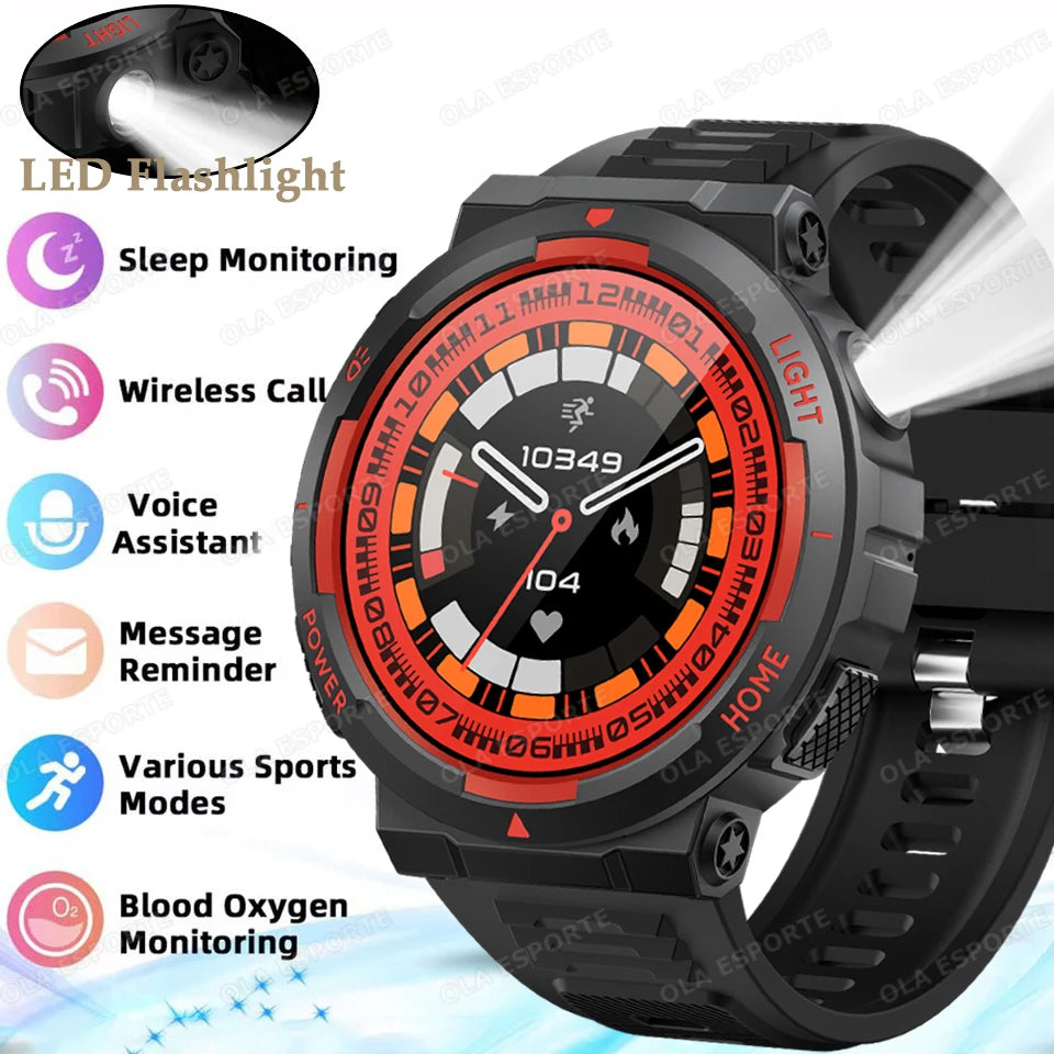 Swimming Smartwatch | 30M Waterproof, Flashlight & Fitness Tracker