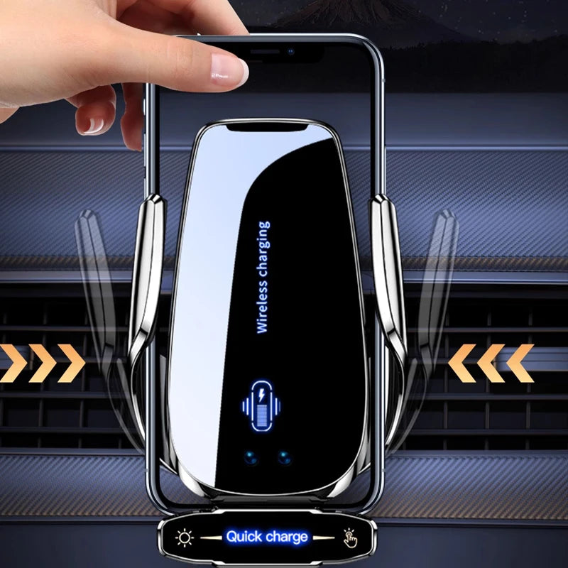 Smart Wireless Car Charger – Automatic Clamping Holder