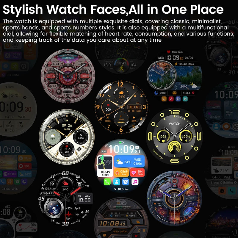 Waterproof Smartwatch 2025 | GPS, AMOLED Display & Health Monitor