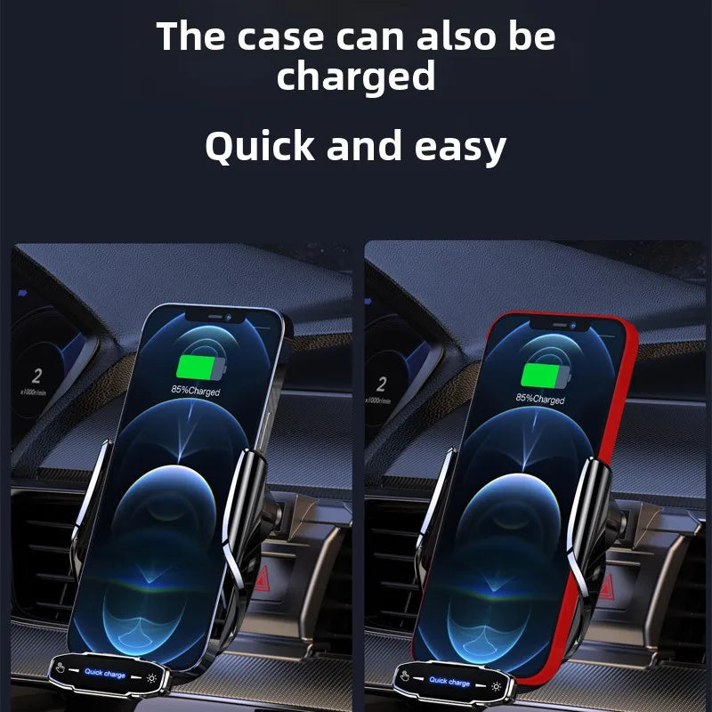 Smart Wireless Car Charger – Automatic Clamping Holder