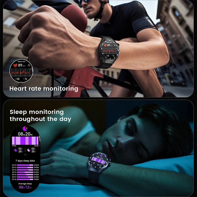 Waterproof Smartwatch 2025 | GPS, AMOLED Display & Health Monitor
