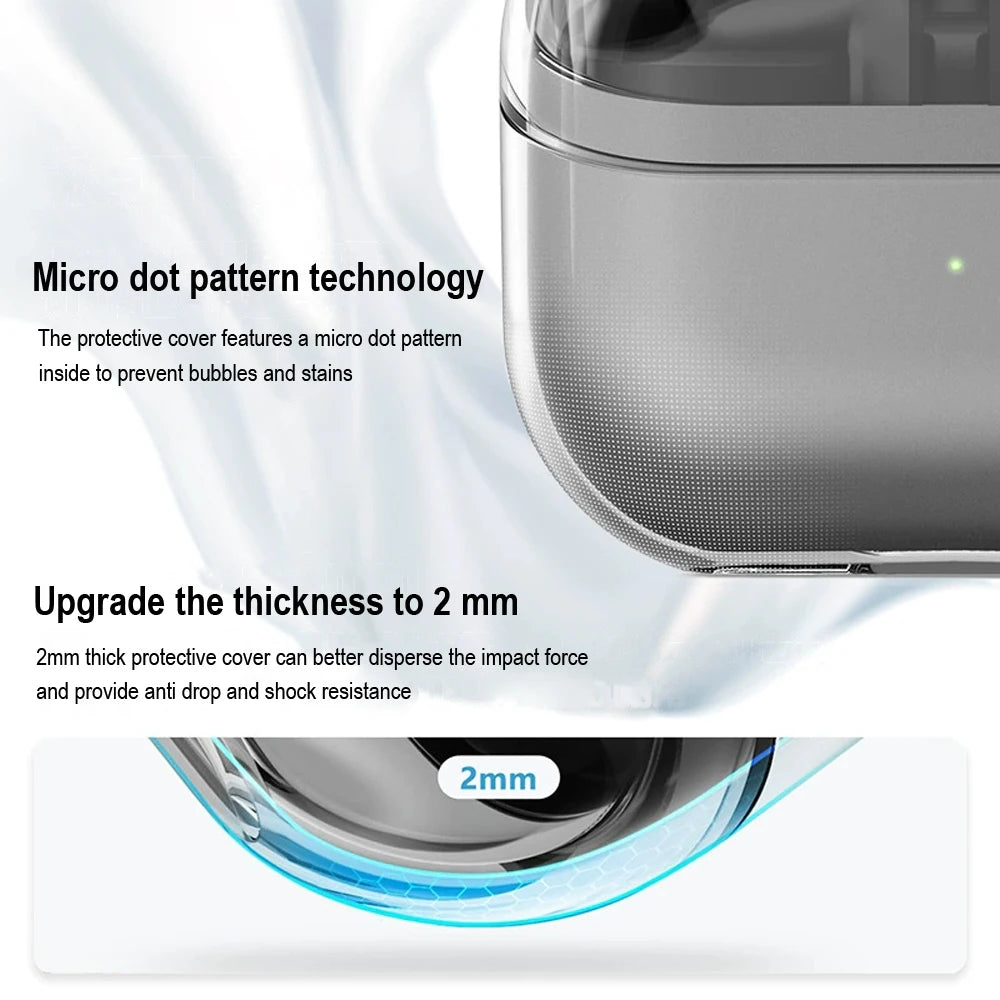 Galaxy Buds 3 / 3 Pro Case | Transparent TPU Cover with Keychain