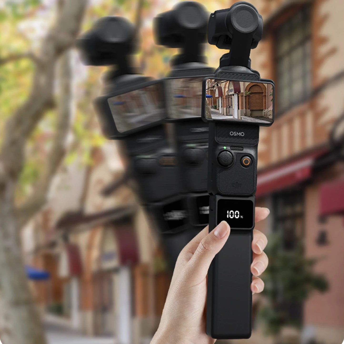 5000mAh Charging Hand Grip for DJI Osmo Pocket 3 with Mini Bracket