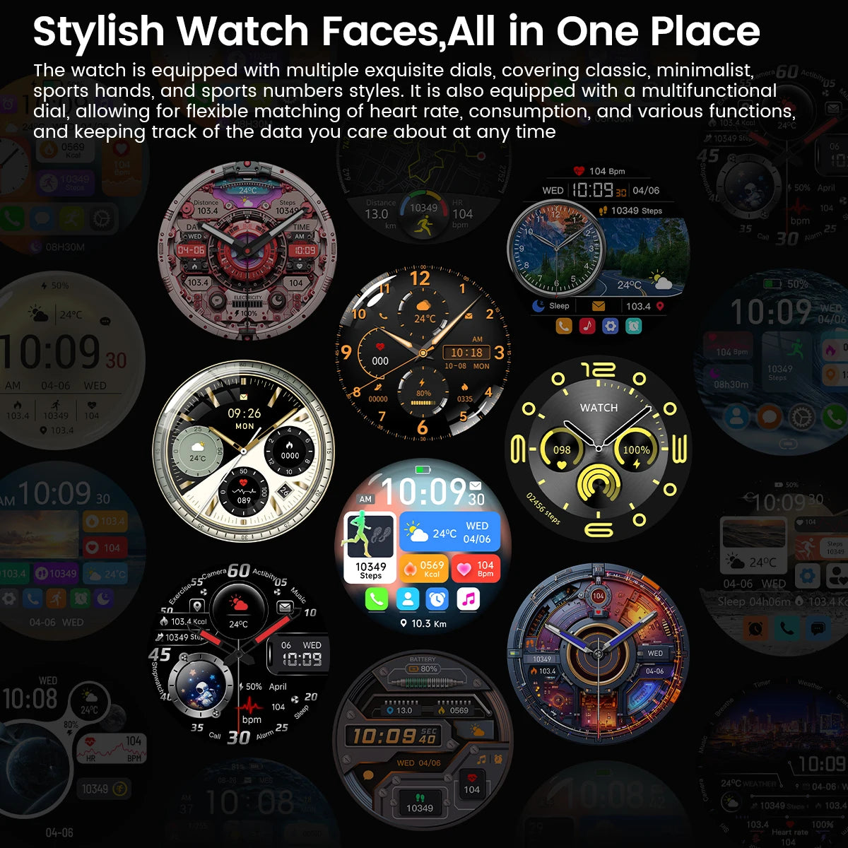 Waterproof Smartwatch 2025 | GPS, AMOLED Display & Health Monitor
