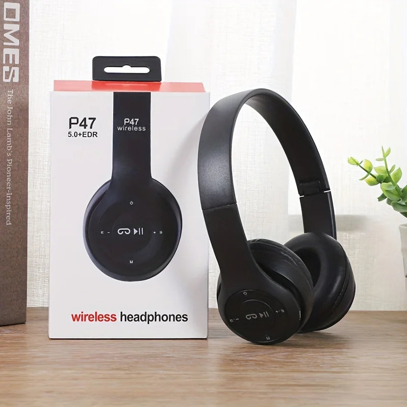 P47 Foldable Bluetooth Headset | Wireless Stereo for iPhone & Android