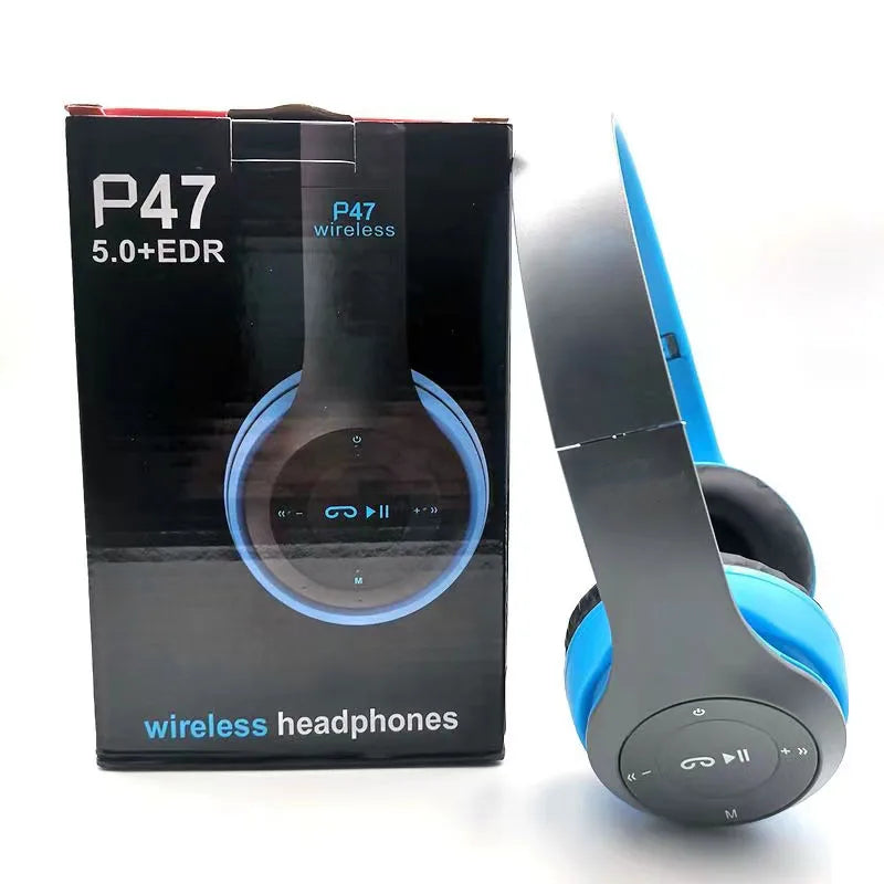 P47 Foldable Bluetooth Headset | Wireless Stereo for iPhone & Android
