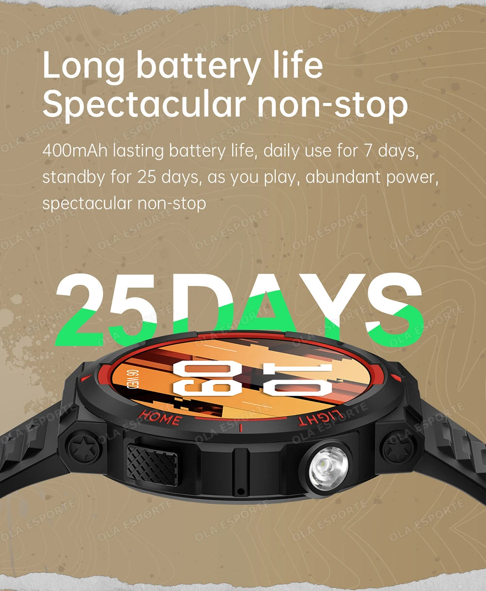 Swimming Smartwatch | 30M Waterproof, Flashlight & Fitness Tracker