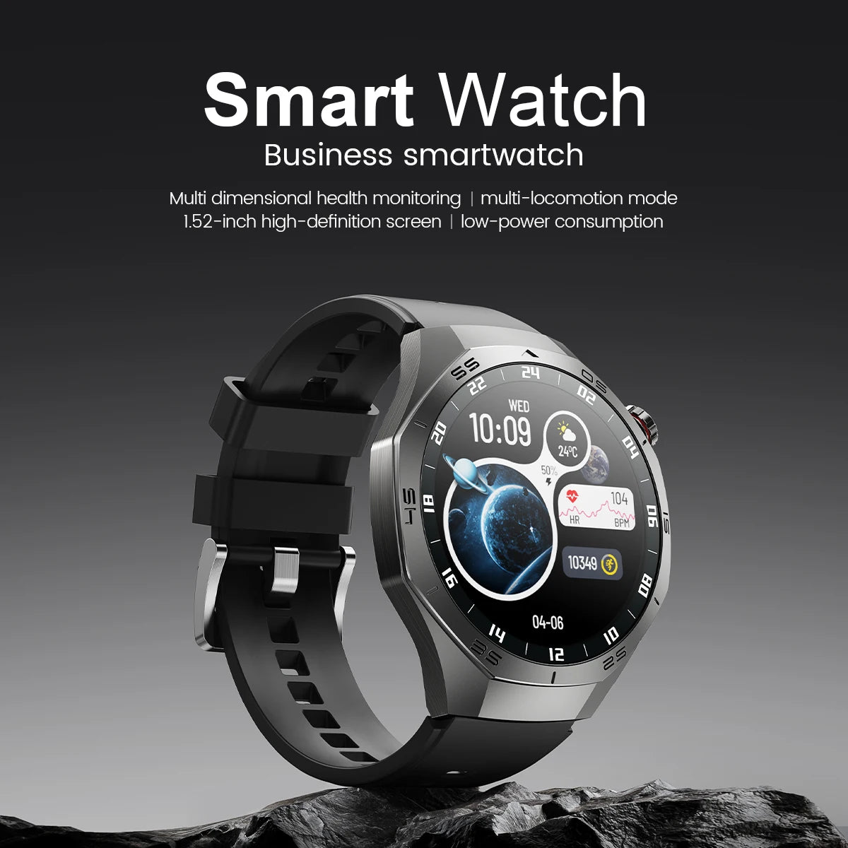 Waterproof Smartwatch 2025 | GPS, AMOLED Display & Health Monitor