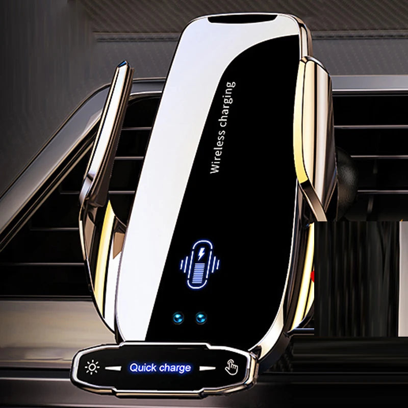 Smart Wireless Car Charger – Automatic Clamping Holder