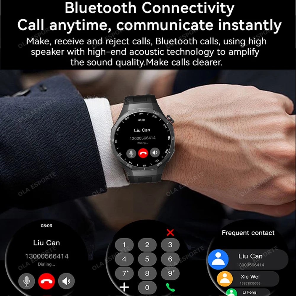 2025 New IP68 Waterproof Smart Watch AMOLED Screen Bluetooth Call All-day Heart Rate Monitoring Health Smartwatch For Men Women.