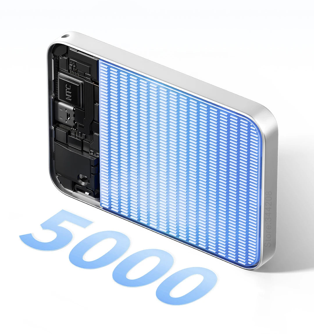 Xiaomi Slim 5000mAh Power Bank – Quick Charge with Temp Control