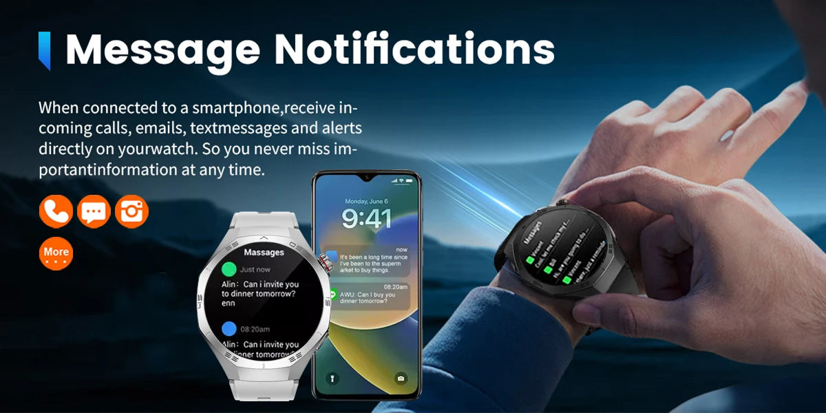 Waterproof Smartwatch 2025 | GPS, AMOLED Display & Health Monitor