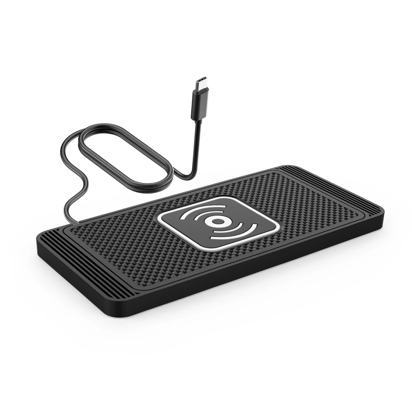 15W Qi Wireless Car Charging Pad – Secure, Non-Slip & Fast