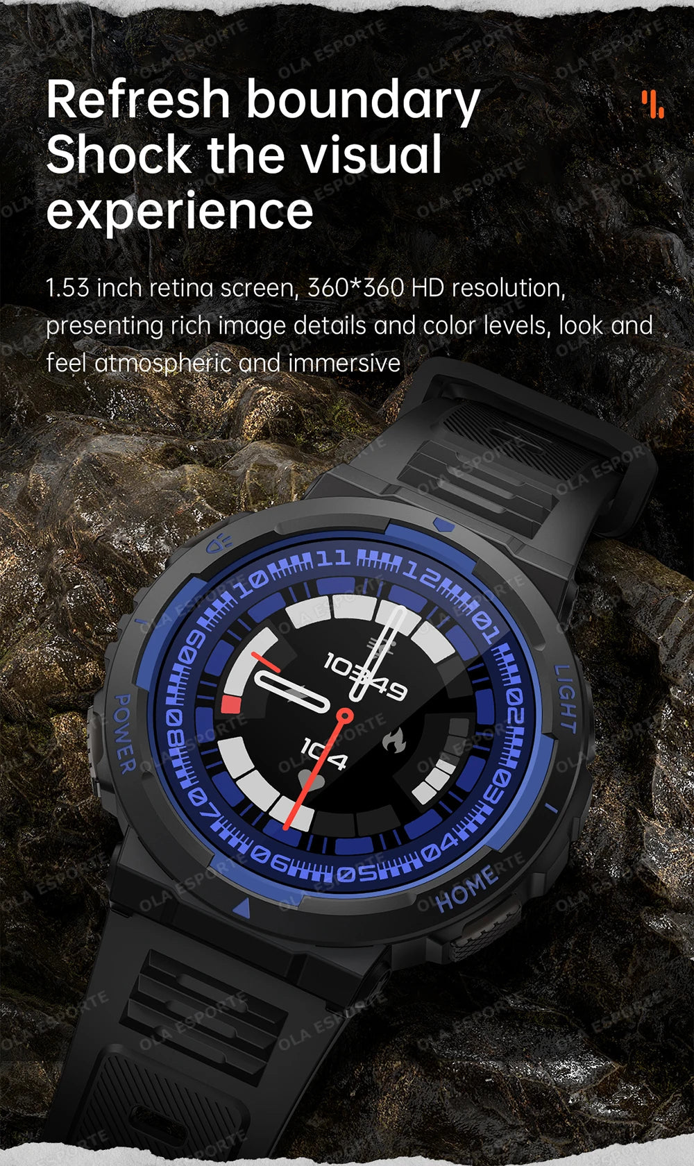 Swimming Smartwatch | 30M Waterproof, Flashlight & Fitness Tracker