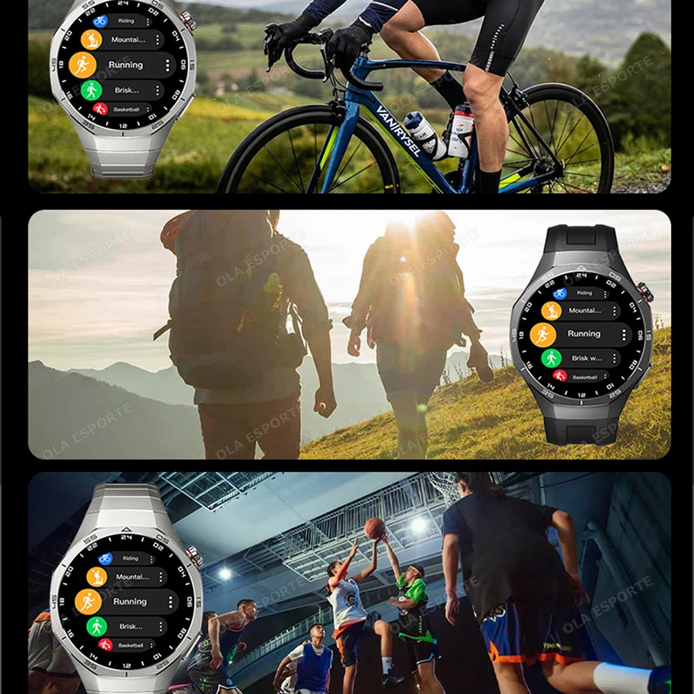 2025 New IP68 Waterproof Smart Watch AMOLED Screen Bluetooth Call All-day Heart Rate Monitoring Health Smartwatch For Men Women.