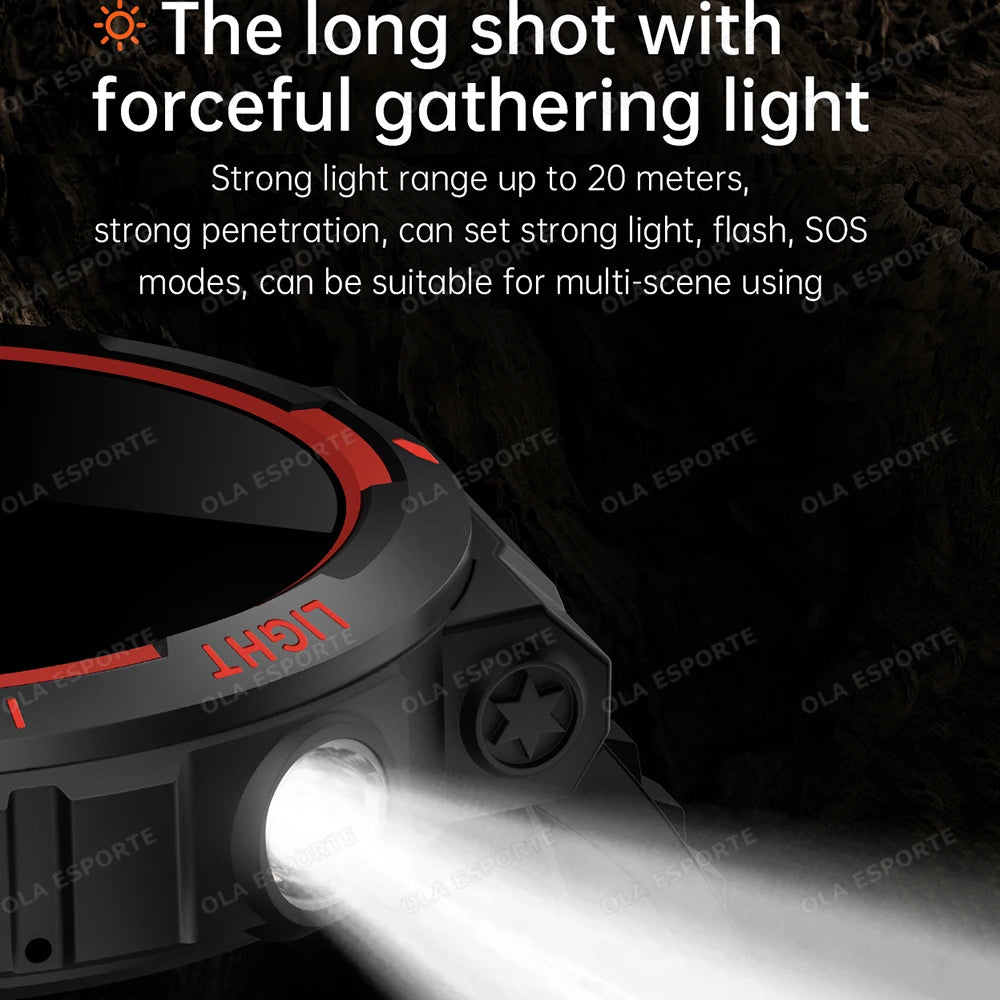 Swimming Smartwatch | 30M Waterproof, Flashlight & Fitness Tracker
