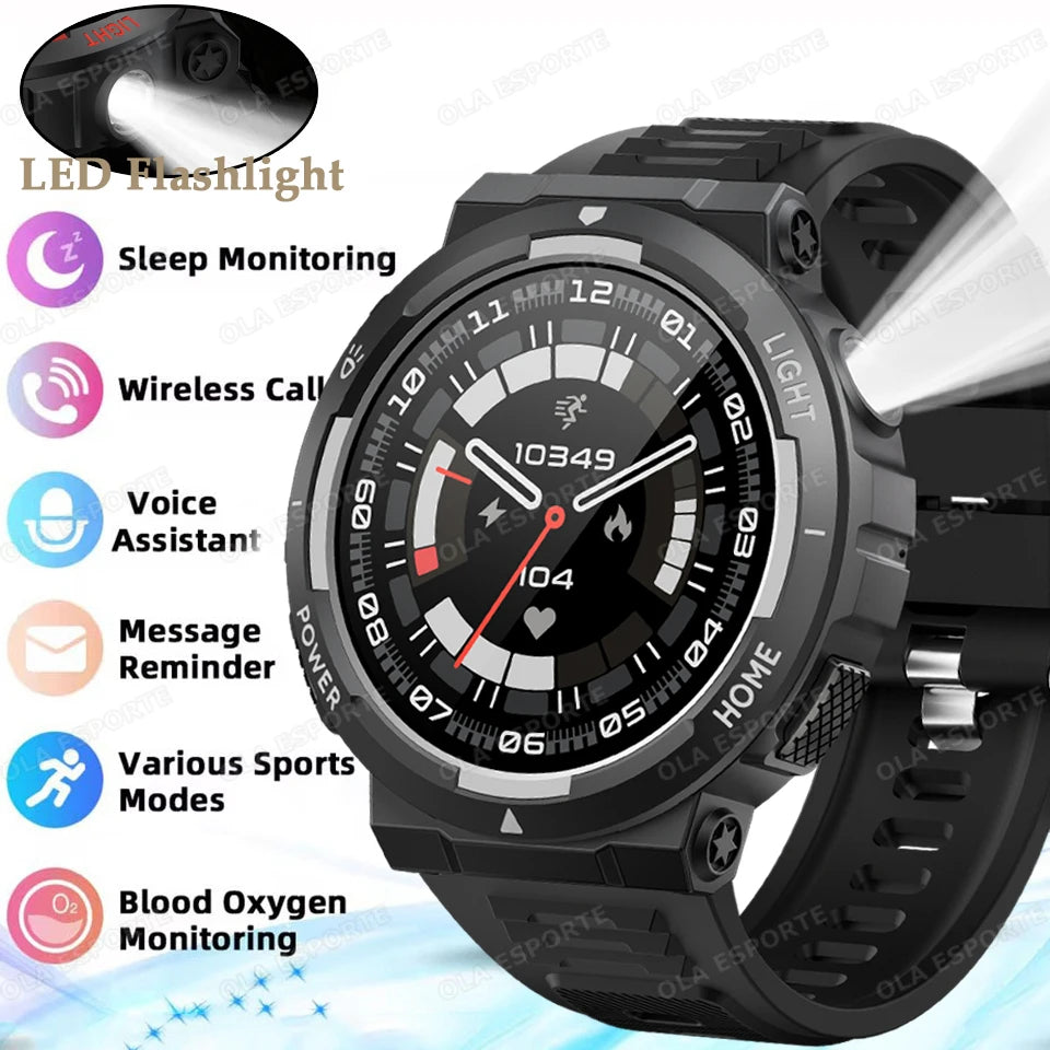 Swimming Smartwatch | 30M Waterproof, Flashlight & Fitness Tracker
