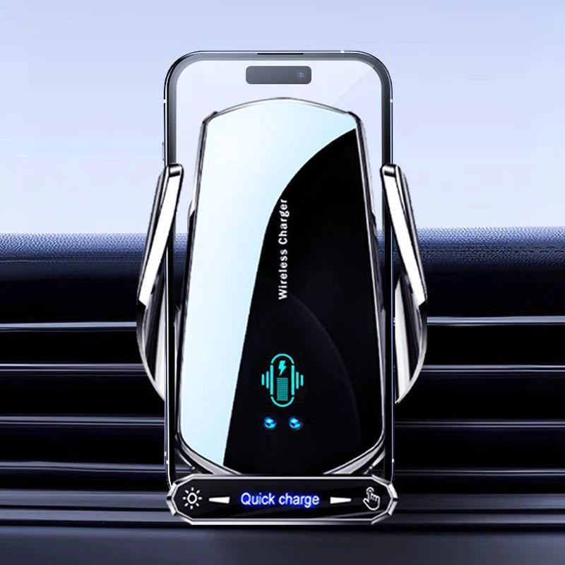 Smart Wireless Car Charger – Automatic Clamping Holder