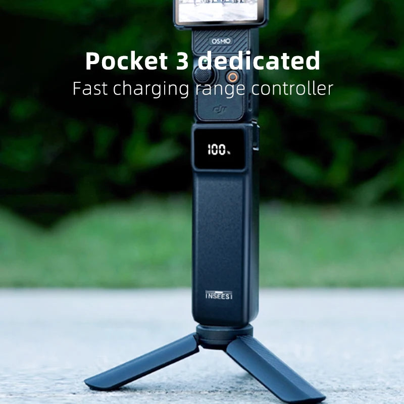 5000mAh Charging Hand Grip for DJI Osmo Pocket 3 with Mini Bracket