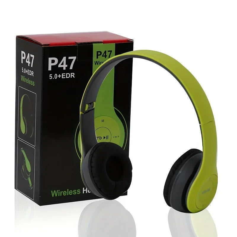 P47 Foldable Bluetooth Headset | Wireless Stereo for iPhone & Android