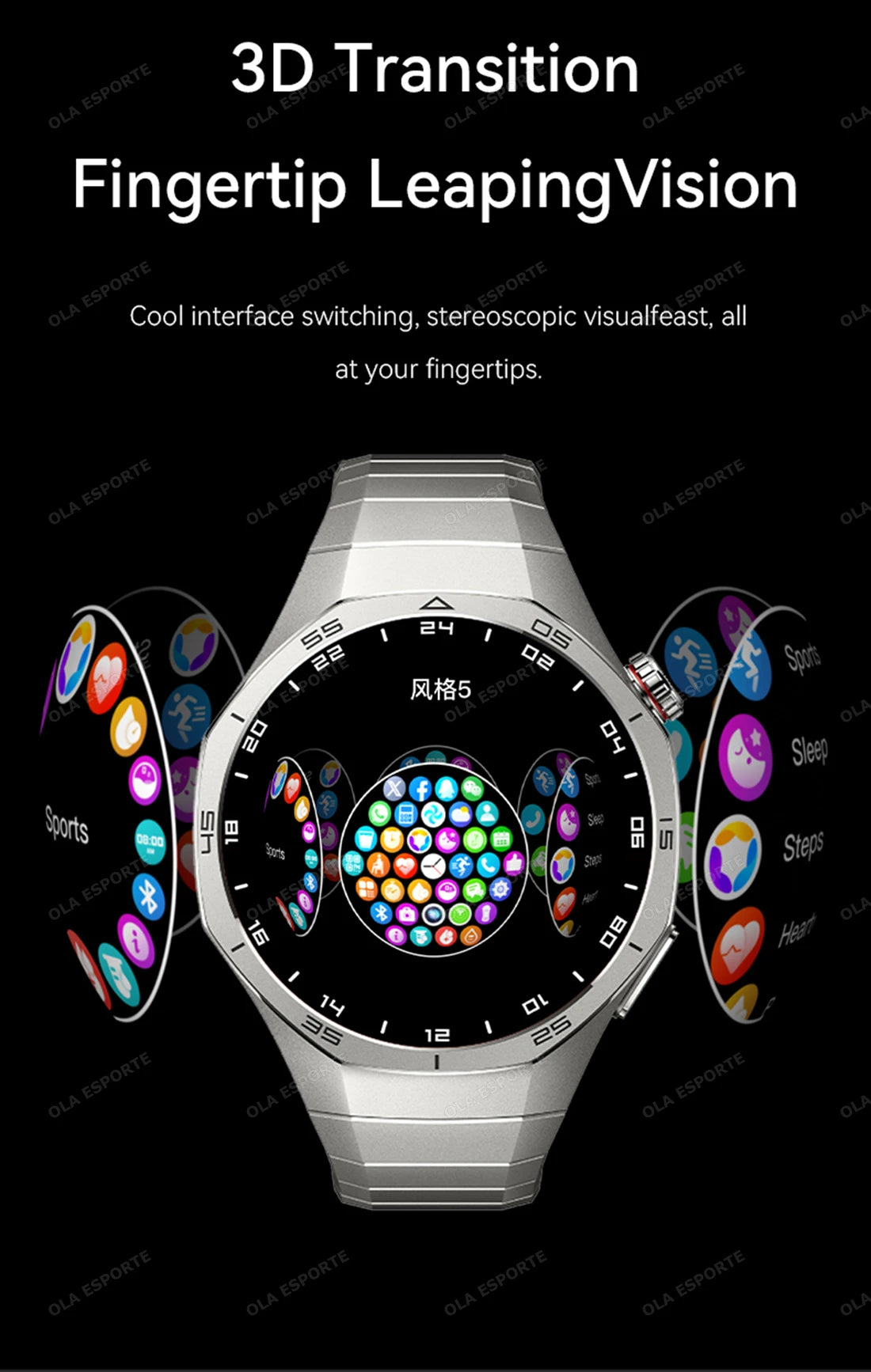 2025 New IP68 Waterproof Smart Watch AMOLED Screen Bluetooth Call All-day Heart Rate Monitoring Health Smartwatch For Men Women.
