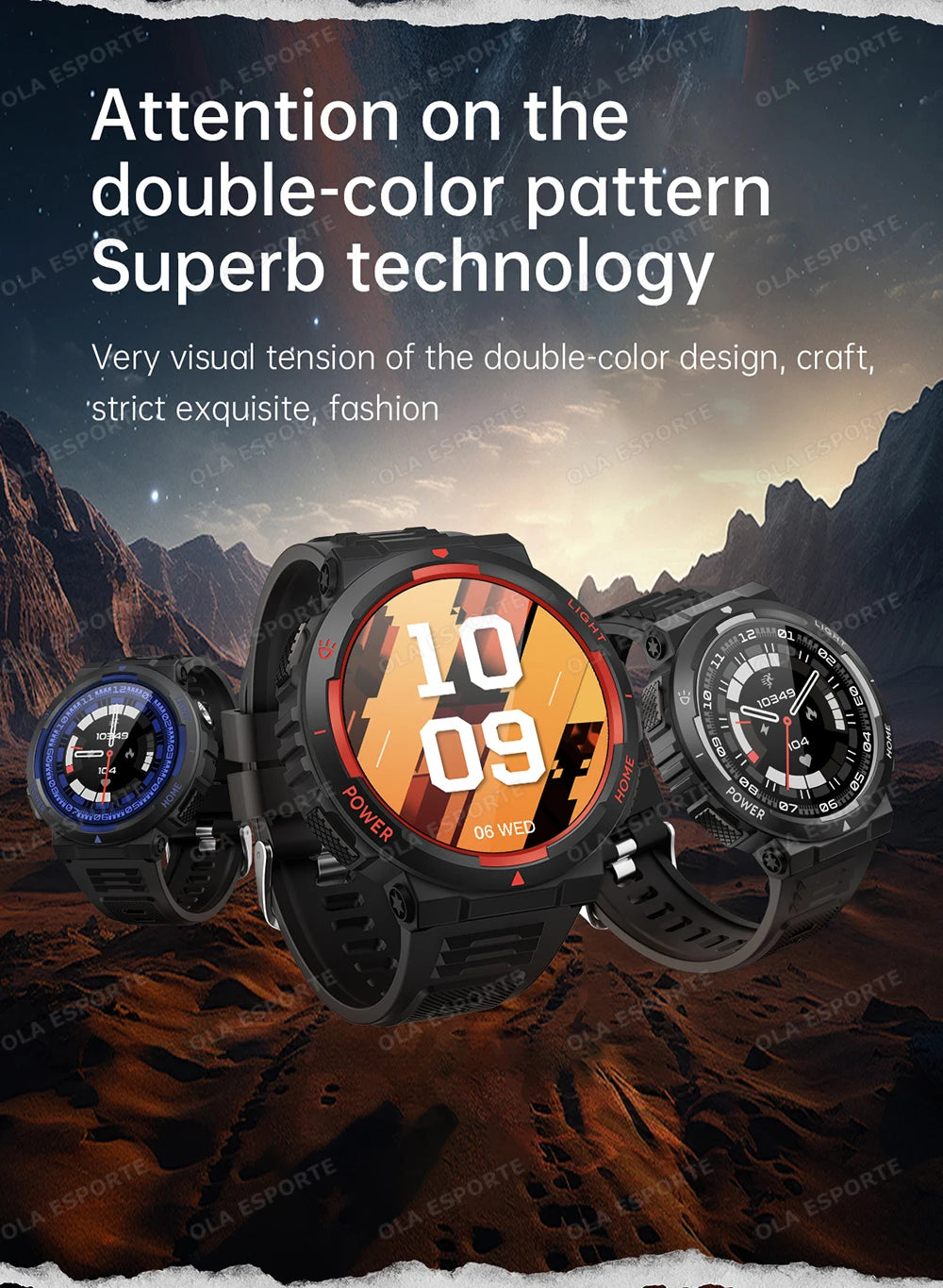 Swimming Smartwatch | 30M Waterproof, Flashlight & Fitness Tracker