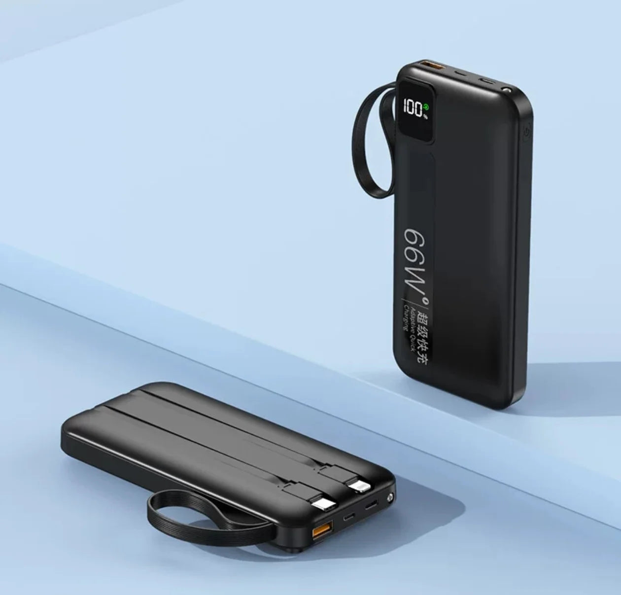 Fast Charging 66W Portable Power Bank – Compact & Powerful