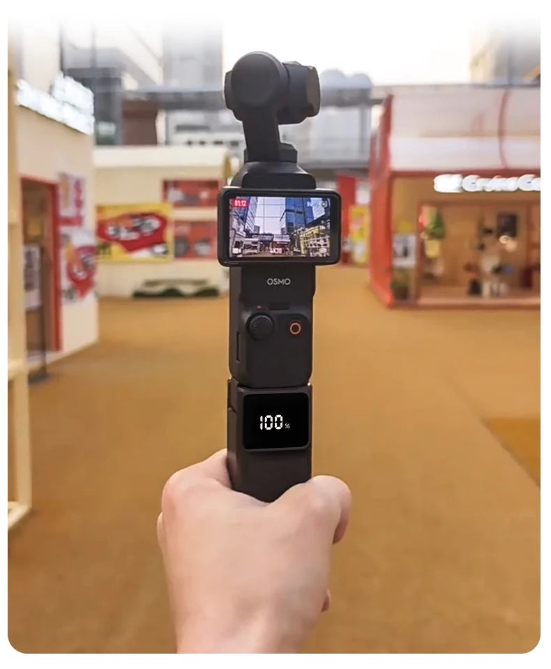 5000mAh Charging Hand Grip for DJI Osmo Pocket 3 with Mini Bracket