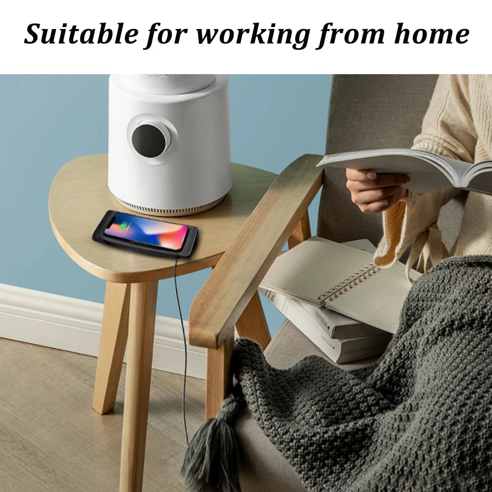 15W Smart Wireless Charger – Auto-Sensing Fast Charge for Android & Huawei