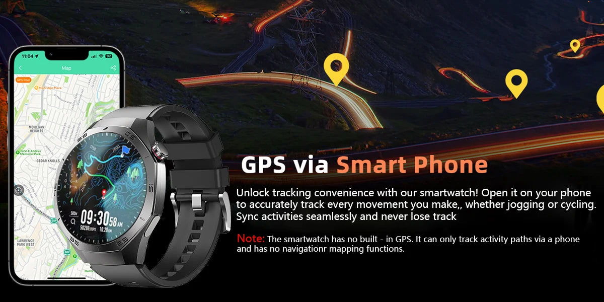 Waterproof Smartwatch 2025 | GPS, AMOLED Display & Health Monitor