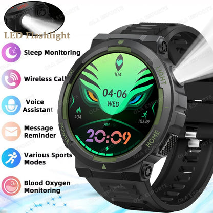 Swimming Smartwatch | 30M Waterproof, Flashlight & Fitness Tracker