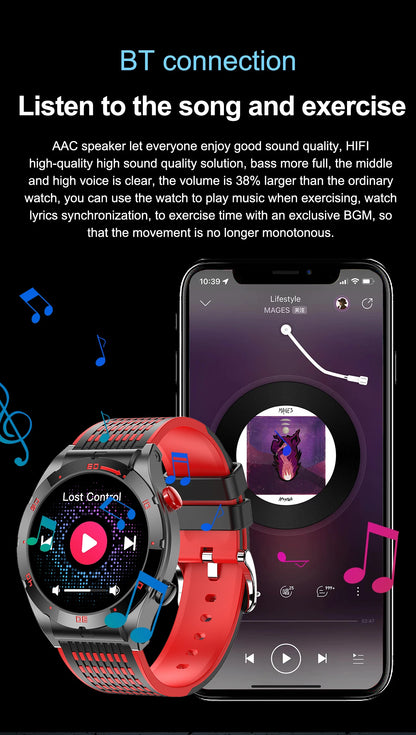 2025 GEJIAN AMOLED Smartwatch | NFC, GPS & Health Tracking