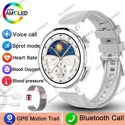 2025 New IP68 Waterproof Smart Watch AMOLED Screen Bluetooth Call All-day Heart Rate Monitoring Health Smartwatch For Men Women.