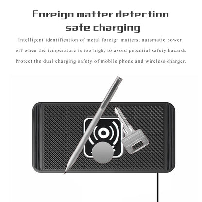 15W Qi Wireless Car Charging Pad – Secure, Non-Slip & Fast