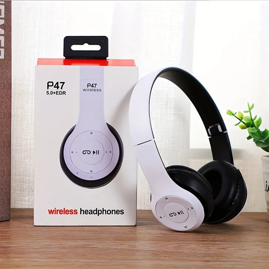 P47 Foldable Bluetooth Headset | Wireless Stereo for iPhone & Android