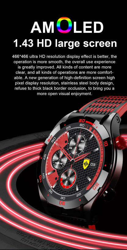 2025 GEJIAN AMOLED Smartwatch | NFC, GPS & Health Tracking
