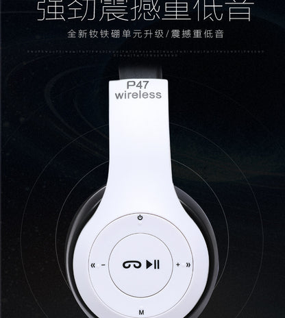P47 Foldable Bluetooth Headset | Wireless Stereo for iPhone & Android