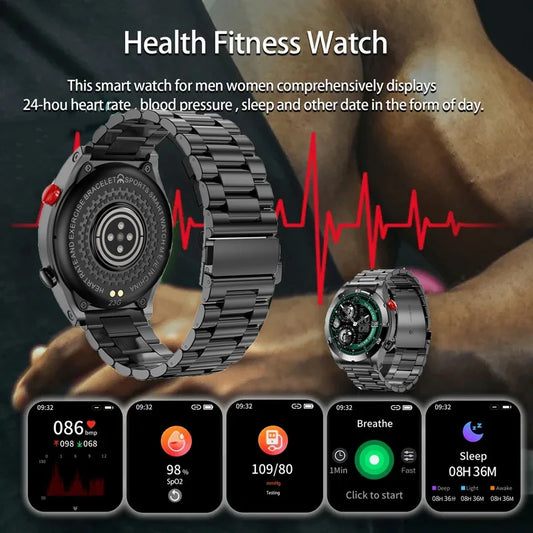 2025 GEJIAN AMOLED Smartwatch | NFC, GPS & Health Tracking