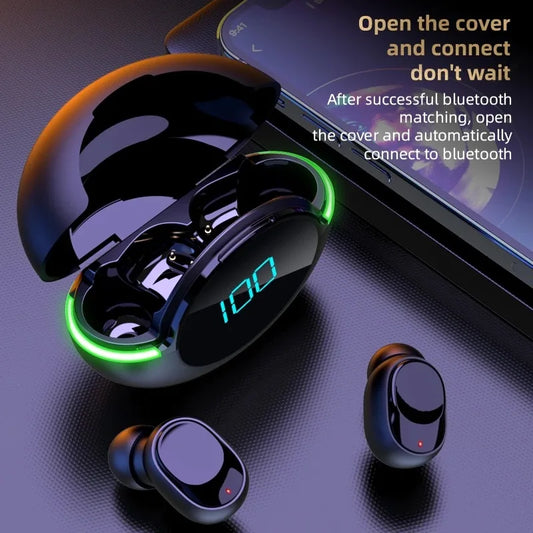 #Y80 New Bluetooth Earphones Tws Wireless Sports Running Waterproof Noise Reduction Gaming Esports Mobile Digital Display