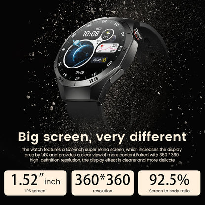 Waterproof Smartwatch 2025 | GPS, AMOLED Display & Health Monitor