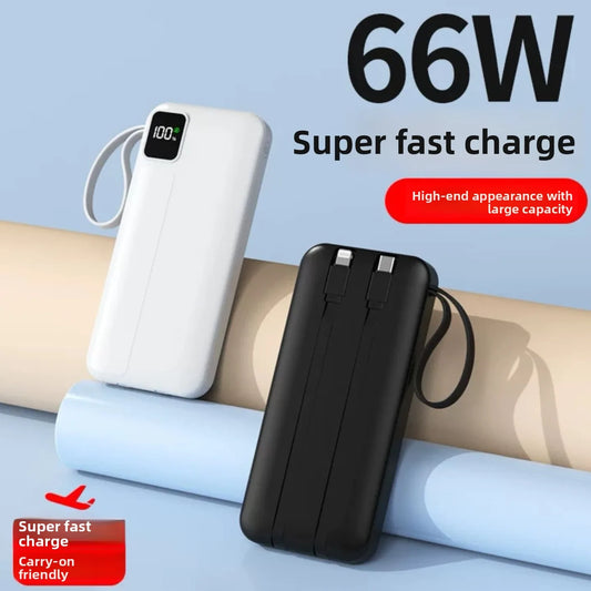 Fast Charging 66W Portable Power Bank – Compact & Powerful