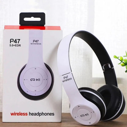 P47 Bluetooth Headset | Wireless, Noise Canceling for iPhone & Samsung