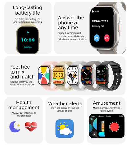 Smartwatch Compatible with Xiaomi, Huawei & Samsung | 2025 Edition
