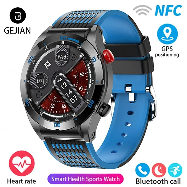 2025 GEJIAN AMOLED Smartwatch | NFC, GPS & Health Tracking