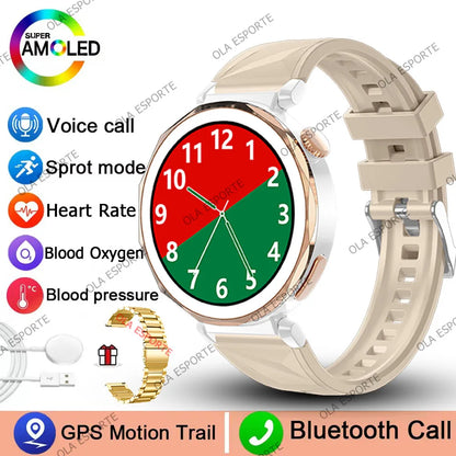 2025 New IP68 Waterproof Smart Watch AMOLED Screen Bluetooth Call All-day Heart Rate Monitoring Health Smartwatch For Men Women.