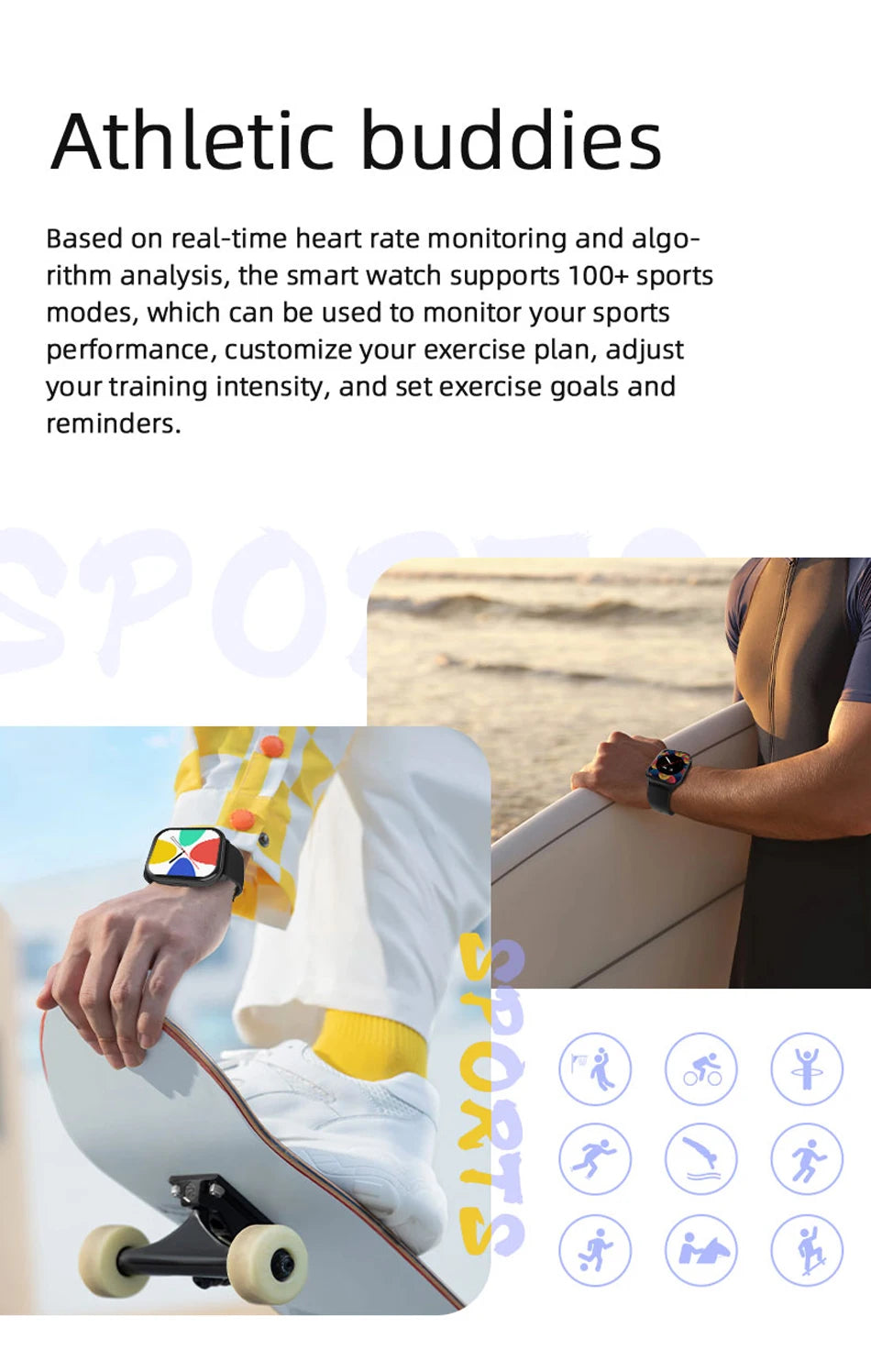 Smartwatch Compatible with Xiaomi, Huawei & Samsung | 2025 Edition