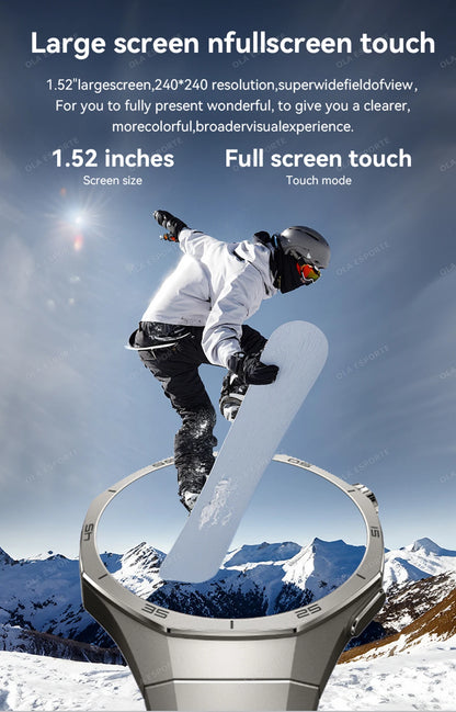 2025 New IP68 Waterproof Smart Watch AMOLED Screen Bluetooth Call All-day Heart Rate Monitoring Health Smartwatch For Men Women.